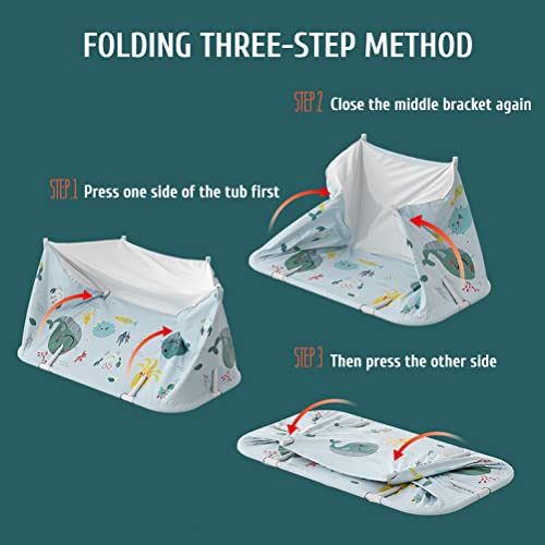 BICBLL Bañera plegable portátil para adultos, bañera plegable para adultos, bañera portátil para adultos, bañera portátil para adultos, bañera plegable plegable para ducha, baño familiar, spa