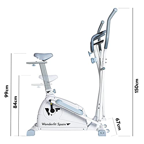 BICICLETA ELÍPTICA INDOOR | 2 en 1 | 8 NIVELES DE RESISTENCIA | PORTÁTIL