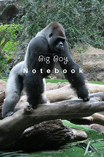 Big boy notebook: Nature's wild animals gorilla notebooks
