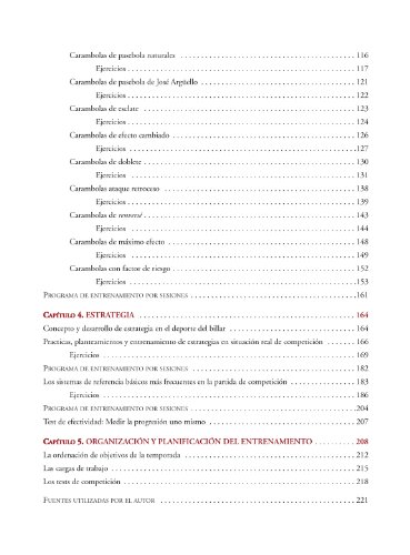 Billar A Tres Bandas. Programas De Entrenamiento