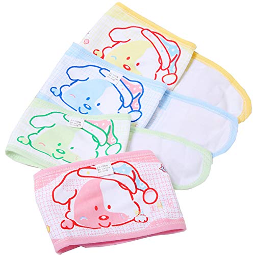 Biluer 8PCS Cinturón Ombligo Bebé Umbilical Bebé Vientre Cinturón Recién Nacido Protector Baby Bellyband Bebé Banda para Bebés/Niños/Recién Nacidos(Cuatro Colores)