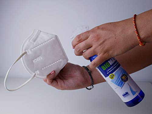 BIOMASK - Spray limpiador instantáneo de mascarillas