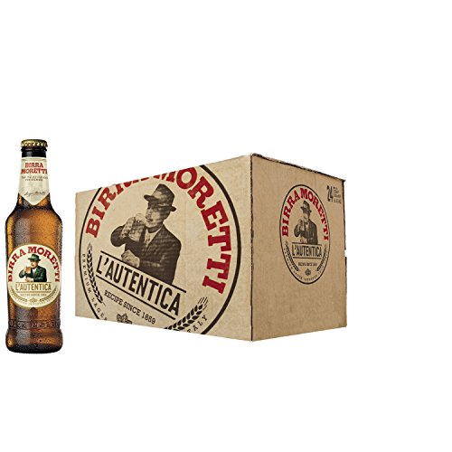 Birra Moretti cerveza lager italiana caja 24 botellas 33 cl - 7920 ml