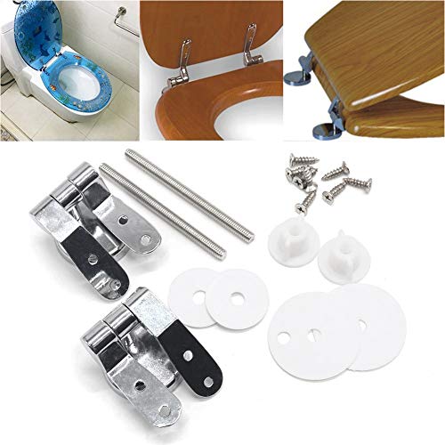 Bisagras Asientos WC Tapa Bisagra Baño Sitio de Resto de Closestool del Inodoro Tapa de Cubierta de Asiento Cubierta con bisagras para lavamanos con Pedestal Lavabo Hotel Cubierta