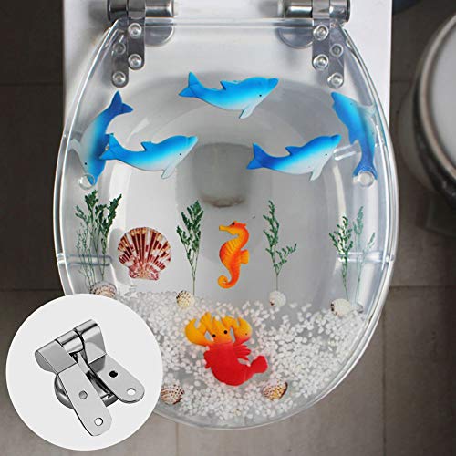 Bisagras Asientos WC Tapa Bisagra Baño Sitio de Resto de Closestool del Inodoro Tapa de Cubierta de Asiento Cubierta con bisagras para lavamanos con Pedestal Lavabo Hotel Cubierta