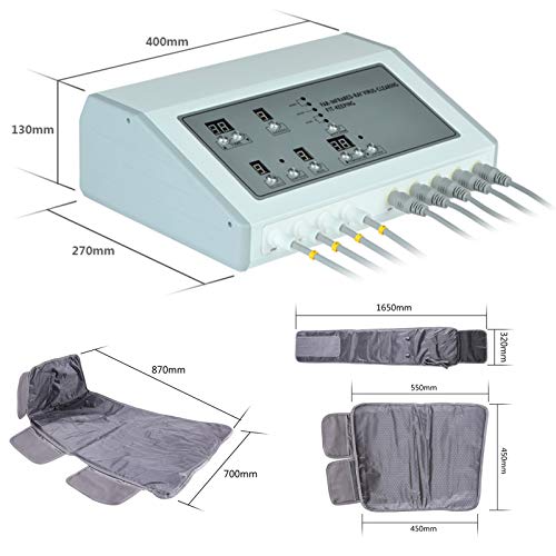 BIUYYY Traje Adelgazante de Infrarrojo lejano Maquina de Presoterapia Profesional para Drenaje Linfático Anticelulitis y Calorías Quemadas