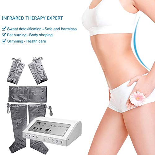 BIUYYY Traje Adelgazante de Infrarrojo lejano Maquina de Presoterapia Profesional para Drenaje Linfático Anticelulitis y Calorías Quemadas