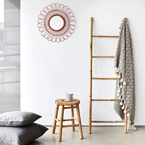 Black Velvet Studio Escalera I Love Bambu, toallero Estante para baño, 5 peldaños, Estilo étnico, Perchero Elegante, Natural, Ligero, Soporte Perchero, bambú, Color Natural, 150x50x4 cm.