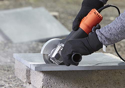 BLACK+DECKER BEG210 Amoladora 115mm 12.000 RPM Motor de 900W Incluye empuñadura lateral