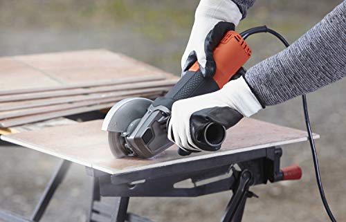 BLACK+DECKER BEG210 Amoladora 115mm 12.000 RPM Motor de 900W Incluye empuñadura lateral