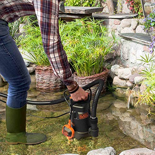 Black+Decker BXUP750PTE Bomba Sumergible, 750 W, 230 V, Negro