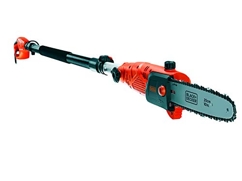 BLACK+DECKER PS7525 Motosierra Telescópica 800 W Negro/Naranja 25 cm