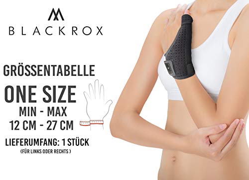 BLACKROX POLLEXA V1 - Vendaje para pulgar (para mano derecha e izquierda), color negro