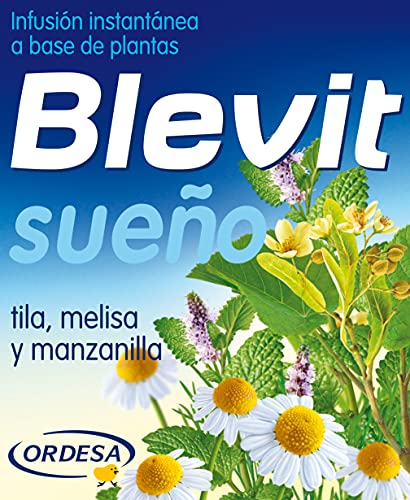 Blevit Sueño - Infusión Instantánea con Tila, Melisa y Manzanilla - Sin Gluten y Sin Azúcares Añadidos - Efecto Relajante - Para todas las Edades - 150g