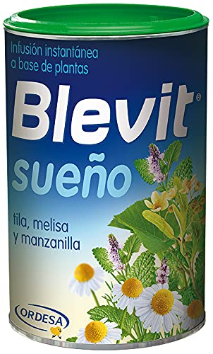 Blevit Sueño - Infusión Instantánea con Tila, Melisa y Manzanilla - Sin Gluten y Sin Azúcares Añadidos - Efecto Relajante - Para todas las Edades - 150g