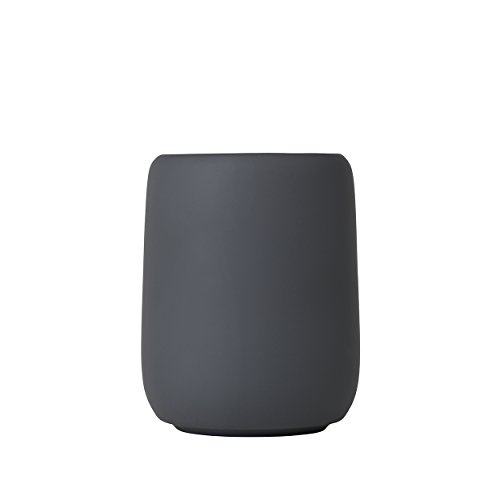 blomus -Sono - Vaso para cepillos de Dientes de cerámica, imán, Soporte para Cepillo de Dientes y Pasta de Dientes, Tacto Suave, Accesorio de baño Exclusivo (A/A/P): 11 x 8,5 x 8,5 cm, imán, 69041