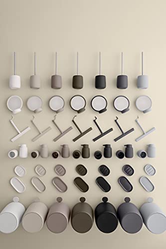 blomus -Sono - Vaso para cepillos de Dientes de cerámica, imán, Soporte para Cepillo de Dientes y Pasta de Dientes, Tacto Suave, Accesorio de baño Exclusivo (A/A/P): 11 x 8,5 x 8,5 cm, imán, 69041