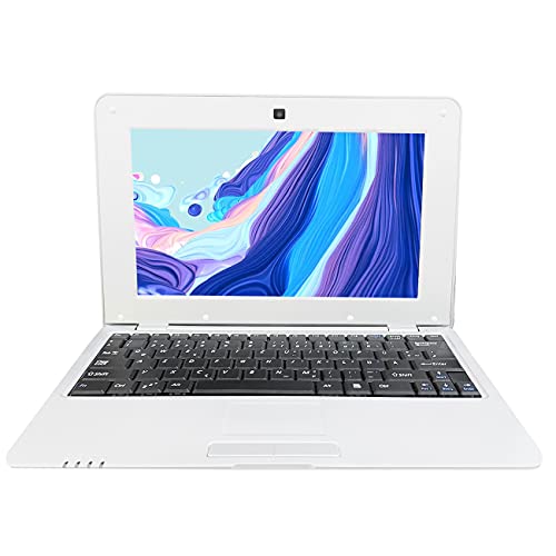 BlueBose Mini Laptop Notebook Netbook Tablet PC 10 Pulgadas Android Ultrabook portátil 1G DDR3 8GB Cámara WiFi de Doble núcleo USB HDMI (ES Teclado(QWERTY), Blanco)