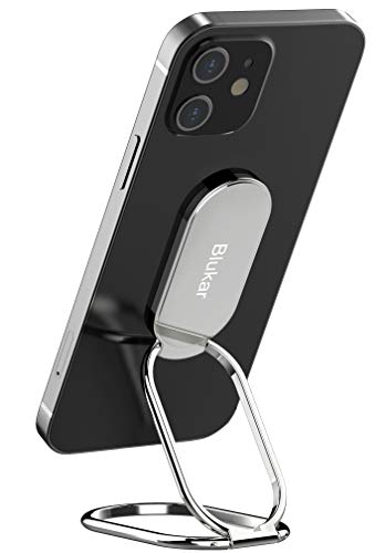 Blukar Anillo Soporte Movil, Universal Soporte para Anillo de Dedo Movil Rotación de 360°& Altura Ajustable, Handy Ring de Zinc Compatible con iPhone/iPad/Samsung/Huawei