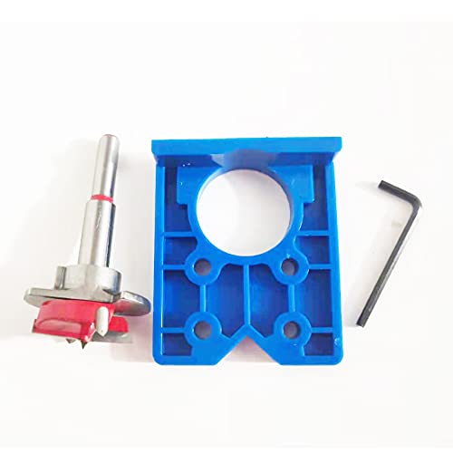 Blupure de Brocas Forstner para Madera, 35 mm Herramientas Tipo Forstner Bisagra Aburrido Agujero Sierra Cortador para herramientas de madera, Acero al Tungsteno Titanium Recubierto