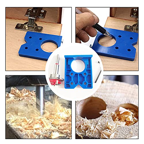 Blupure de Brocas Forstner para Madera, 35 mm Herramientas Tipo Forstner Bisagra Aburrido Agujero Sierra Cortador para herramientas de madera, Acero al Tungsteno Titanium Recubierto