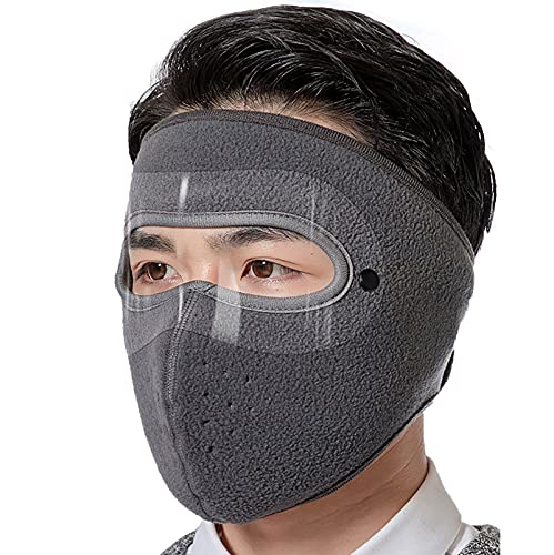 BMDHA Mascarillas, Mascarilla Facial Completa Gafas De ProteccióN A Prueba De Viento Y Antivaho Retirable Ciclismo Al Aire Libre, Caretas Mantente Caliente En Invierno VellóN Polar Engrosado