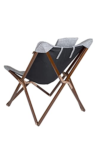 Bo-Camp Urban Outdoors Bloomsbury Silla Relax, Marco de Madera, Gris, 80 x 78 x 96 cm