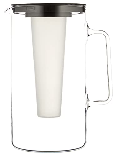 Bohemia Cristal Simax - Jarra con Accesorio para hielos (2 l), Color Negro