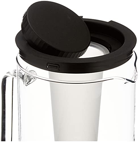 Bohemia Cristal Simax - Jarra con Accesorio para hielos (2 l), Color Negro
