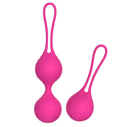 Bolas chinas por Médicos para el Control de la Vejiga y Ejercicios del Suelo Pélvico Juego de 2 Bolas Kegel Premium Silicone Vaginal y Mejorar el Control de la Vejiga y Problemas de la Incontinencia