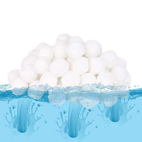 Bolas Filtro para Piscina,700g Bolas de Filtro Depuradora Piscina Remplazar 25 kg de Arena de Filtro Filtro de Fibra para Filtro de Piscina Bolas de Filtro e Arena de Acuario