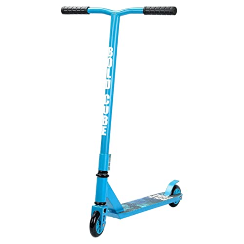 BOLDCUBE Patinetes de Acrobacias - Freestyle Pro Truco de 360 ​​Grados - Plataforma de Aluminio Liviana - Freestyle Stuntscooter para Adultos y niños (Azul Cian)