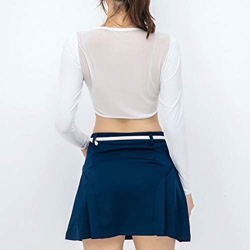 Bolero para Mujer [Nuevo Tipo] Brazo de Refrigeración Anti UV UPF 50 Protección Solar Manguitos Adecuado para Golf Tenis Ciclismo Correr y Otros Deportes al Aire Libre (Blanco)