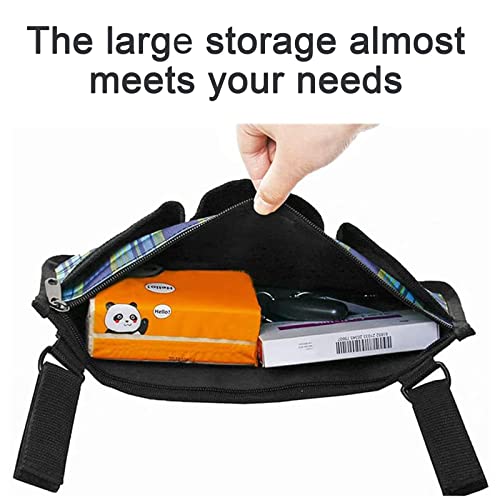 Bolsa De Accesorios Para Sillas De Ruedas - Bolsa De Almacenamiento De Ayuda Para La Movilidad - Bolsa Impermeable De Tela Oxford Para Silla De Ruedas Con 3 Bolsillos Para Silla De Ruedas Eléctrica