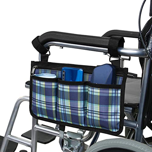 Bolsa De Accesorios Para Sillas De Ruedas - Bolsa De Almacenamiento De Ayuda Para La Movilidad - Bolsa Impermeable De Tela Oxford Para Silla De Ruedas Con 3 Bolsillos Para Silla De Ruedas Eléctrica
