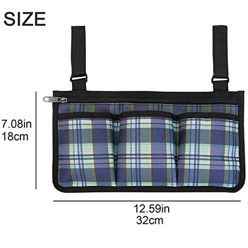 Bolsa De Accesorios Para Sillas De Ruedas - Bolsa De Almacenamiento De Ayuda Para La Movilidad - Bolsa Impermeable De Tela Oxford Para Silla De Ruedas Con 3 Bolsillos Para Silla De Ruedas Eléctrica