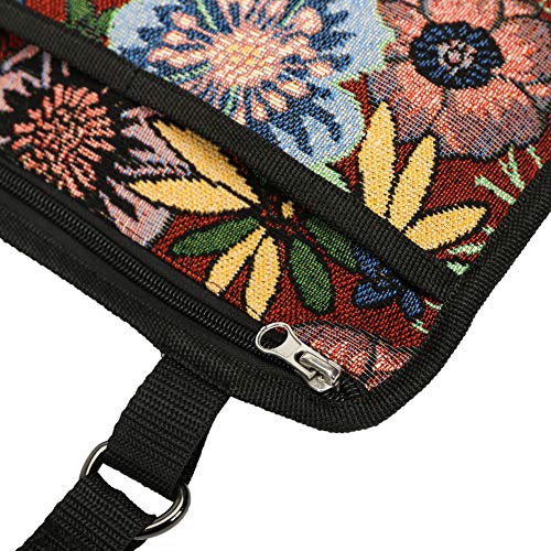 Bolsa lateral para silla de ruedas con 6 bolsillos, organizador para llaves, teléfono, scooter de movilidad
