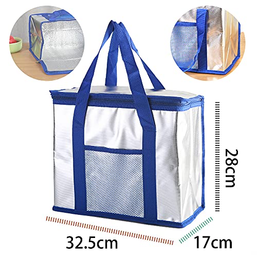 Bolsa Nevera Portátil,Bolsa Térmica 30L Gran Capacidad,Nevera Plegable Camping,Bolsa Isotérmica ​Plegable,Bolsa Refrigeradora para Picnic,Mantener Caliente Bolsa de Almuerzo (B)