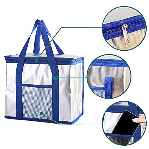 Bolsa Nevera Portátil,Bolsa Térmica 30L Gran Capacidad,Nevera Plegable Camping,Bolsa Isotérmica ​Plegable,Bolsa Refrigeradora para Picnic,Mantener Caliente Bolsa de Almuerzo (B)