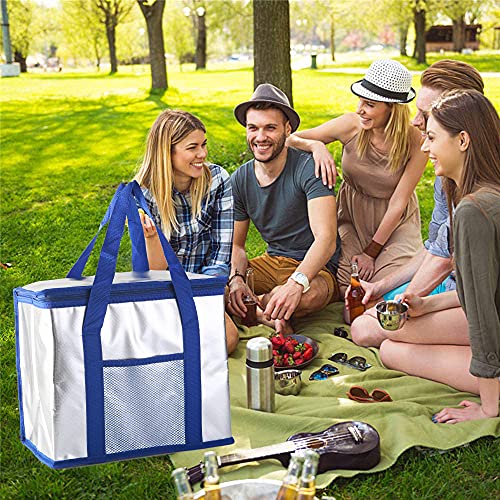 Bolsa Nevera Portátil,Bolsa Térmica 30L Gran Capacidad,Nevera Plegable Camping,Bolsa Isotérmica ​Plegable,Bolsa Refrigeradora para Picnic,Mantener Caliente Bolsa de Almuerzo (B)