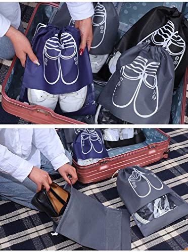 Bolsas de Zapatos,Zapatos de Viaje Bolso,Multifunción a Prueba de Polvo para Viajes,Transpirables,para Zapatos para Almacenar Botas Zapatos de Viaje Bolsa de Acabado (10 Pcs ) (Multicolor)
