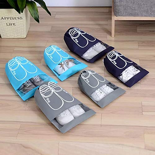 Bolsas de Zapatos,Zapatos de Viaje Bolso,Multifunción a Prueba de Polvo para Viajes,Transpirables,para Zapatos para Almacenar Botas Zapatos de Viaje Bolsa de Acabado (10 Pcs ) (Multicolor)