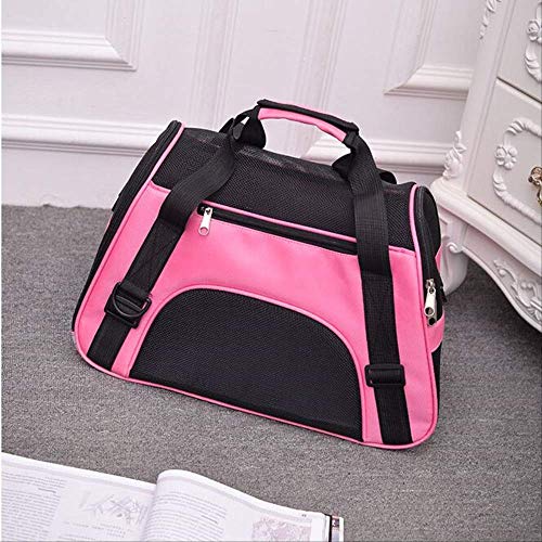 Bolso con Ruedas para Perros Gatos Trolley Mochila de Tranporte transportin Gato Bolsa de Transporte portátil para Perros y Gatos Pet Puppy Travel Mesh 43x21x30