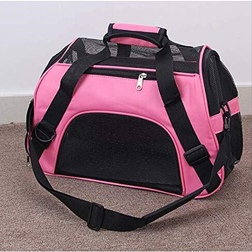Bolso con Ruedas para Perros Gatos Trolley Mochila de Tranporte transportin Gato Bolsa de Transporte portátil para Perros y Gatos Pet Puppy Travel Mesh 43x21x30