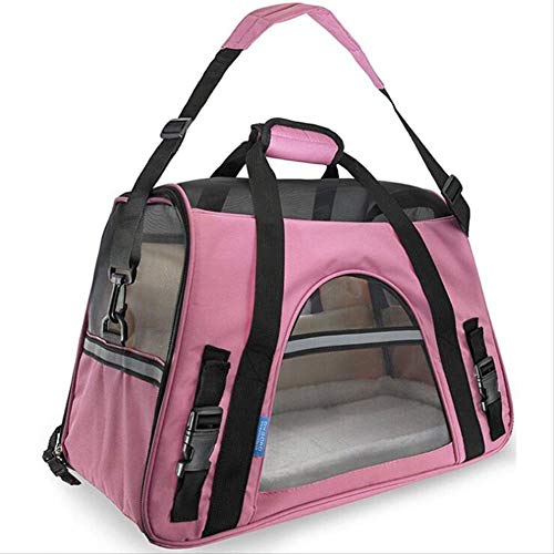 Bolso con Ruedas para Perros Gatos Trolley Mochila de Tranporte transportin Gato Bolsa de Transporte portátil para Perros y Gatos Pet Puppy Travel Mesh 43x21x30