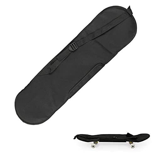 Bolso Monopatín Mochila,1 Pieza Bolsa Skateboard,Estilo Ajustable,Bolsa Longboard,80cm*20cm,Adecuado para la Mayoría de Tipos de Patinetas,como Patinetas de Doble Inclinación(Negro)