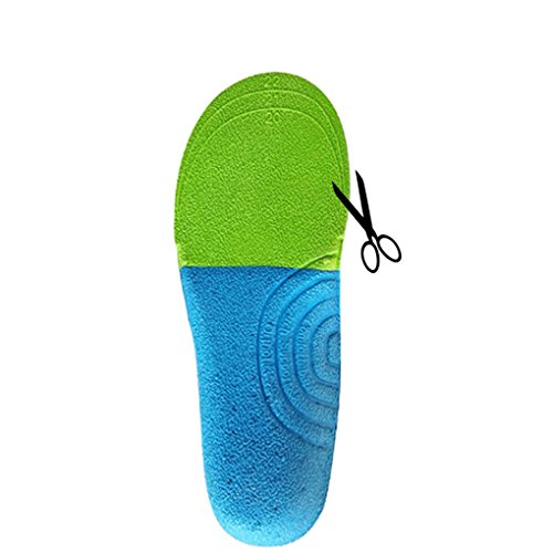 Boowhol Plantillas ortopédicas y deportivas, para juanetes planos, corrección de piernas, para niños, color Negro, talla L / 21.5cm / 30-34 EU