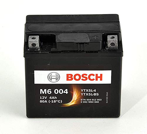Bosch M6004 Batería motocicleta YTX5L-BS - 12 V AGM 4A/h-30A