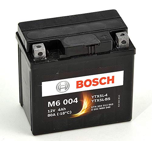 Bosch M6004 Batería motocicleta YTX5L-BS - 12 V AGM 4A/h-30A
