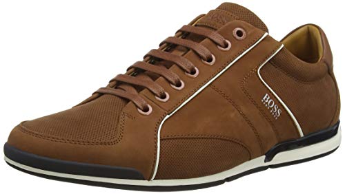Boss Saturn_lowp_nupf, Zapatillas Hombre, Marrón (Medium Brown 212), 41 EU